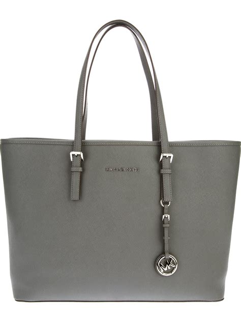 michael kors large gray tote|michael kors black canvas tote.